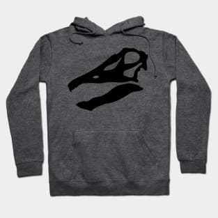 Diplodocus skull - black Hoodie